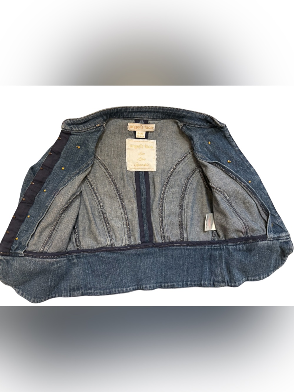 Angel's Face Little Girls Military Band Denim Jacket 2-3Yrs - Picture 5 of 10